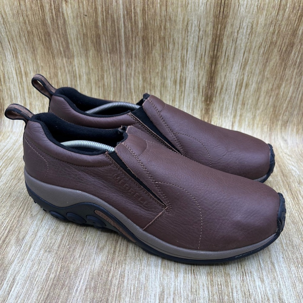 Merrell Jungle Moc Men's Size 13 Brown Leather Slip On Casual Shoes J39817